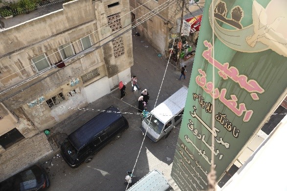 Näkymä kifalaat-osaston ikkunasta kadulle Kuva Hussein Amri