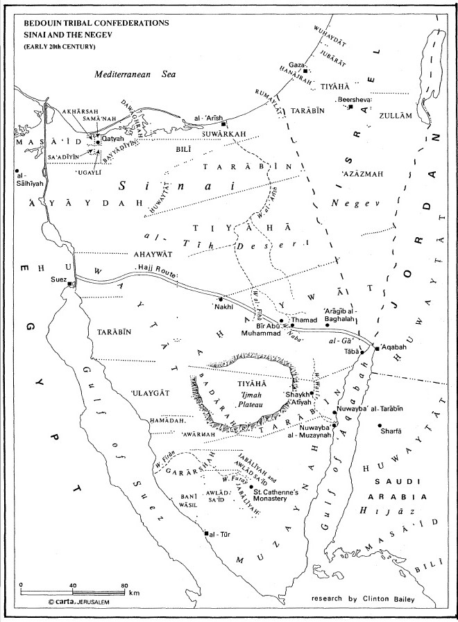 bedouin-tribes-map-bailey | Lähi-itä NYT